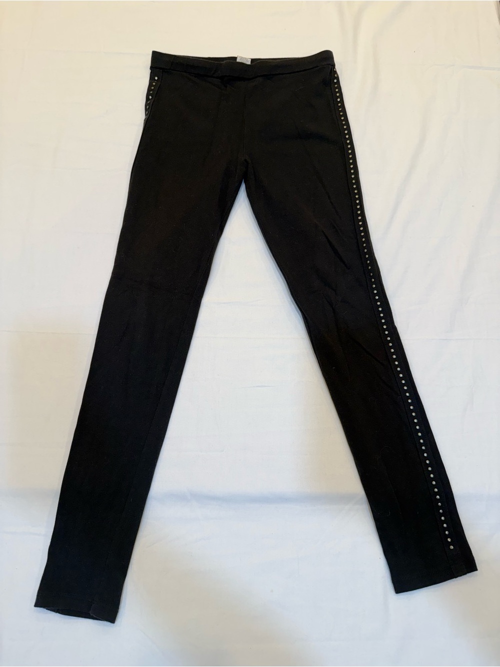 Black Stud-Trim Track Pants - Women